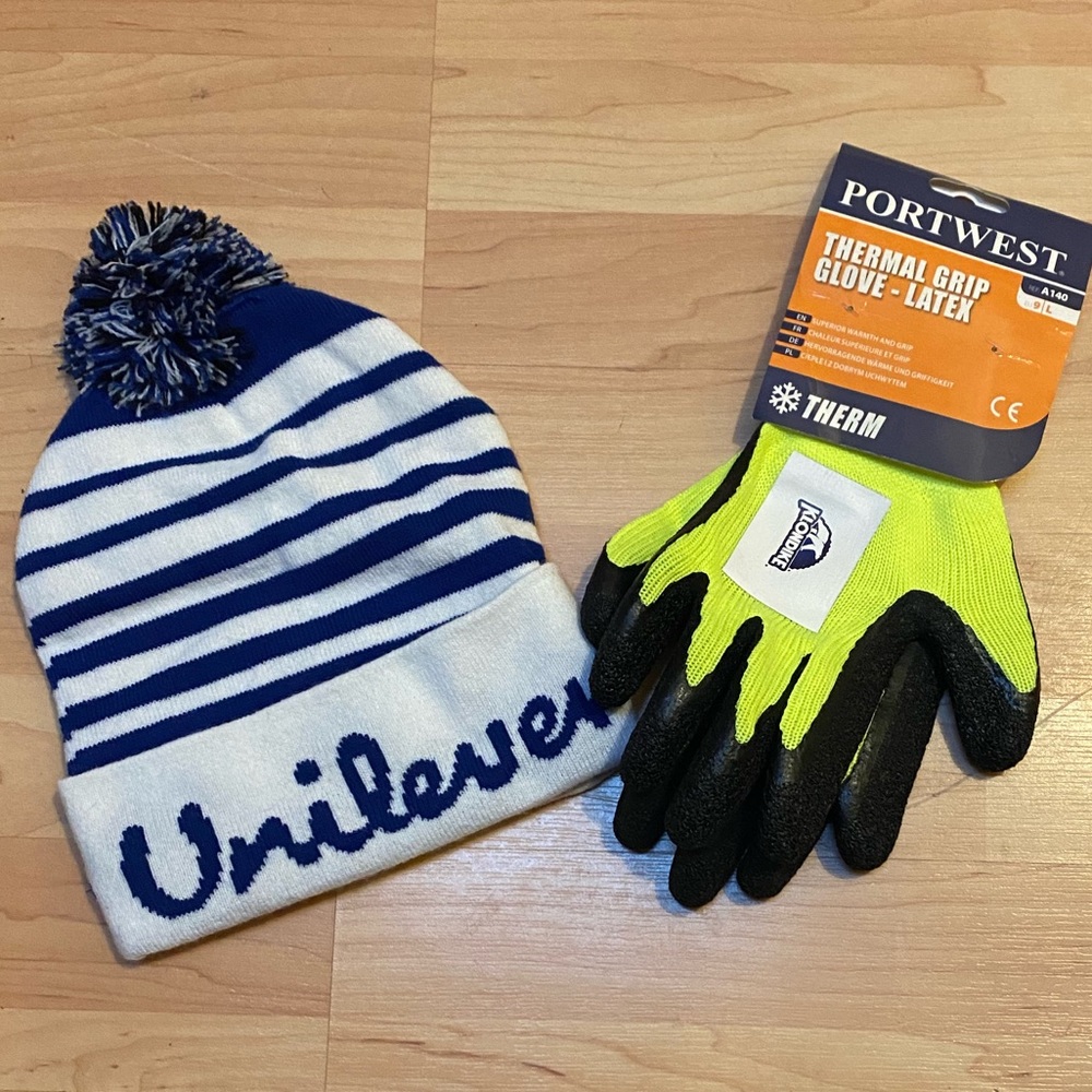 New Unilever Klondike Bar Hat & Gloves